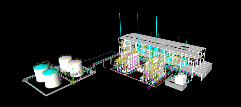 Potassium Sulfate Production Plant 3D Model
